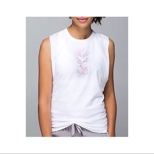 Pineapple Lululemon Muscle Tank
